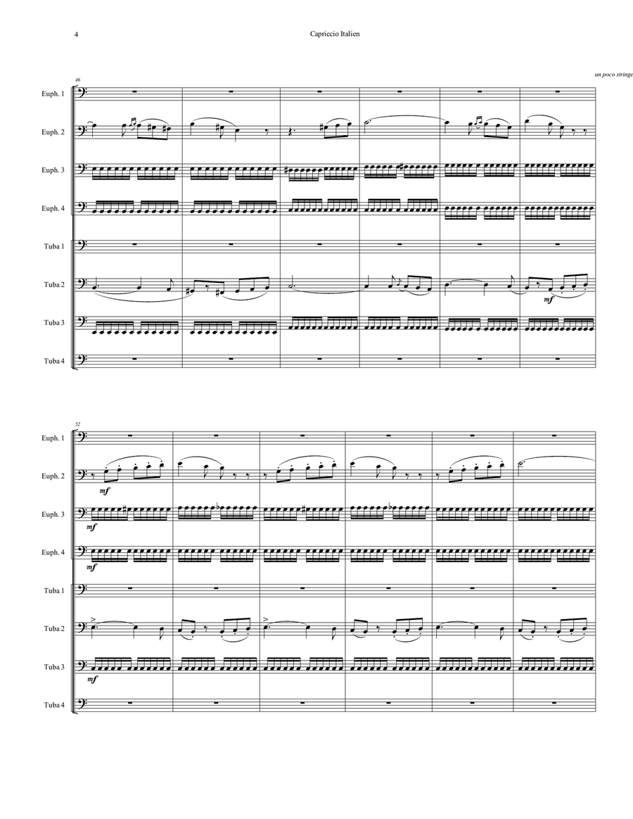 Capriccio Italien Capriccio Italien Score and Parts scores gallery preview page 4