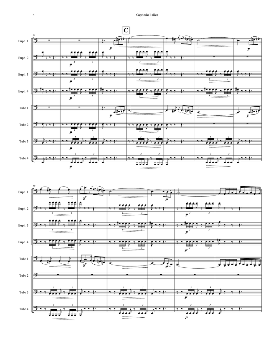 Capriccio Italien Capriccio Italien Score and Parts scores gallery preview page 6