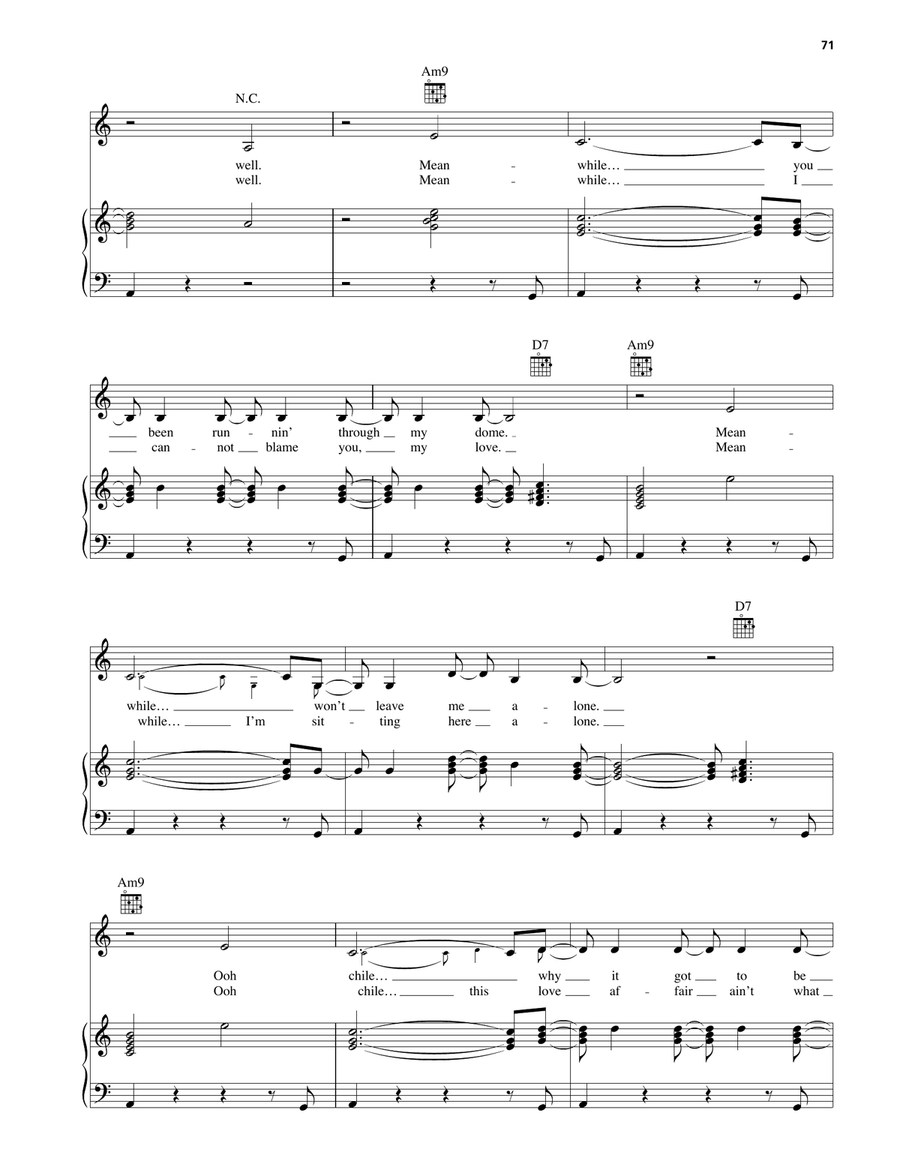 Sometimes... Sometimes... Piano, Vocal, Guitar scores gallery preview page 3