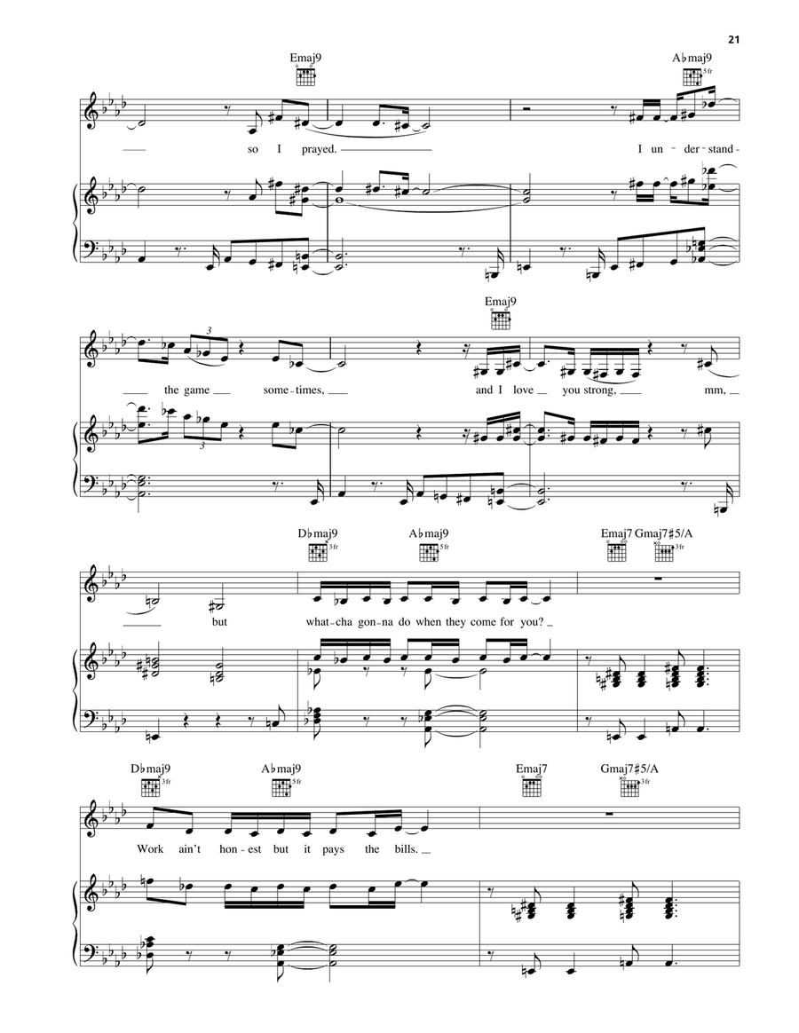 Other Side Of The Game Other Side Of The Game Piano, Vocal, Guitar scores gallery preview page 3