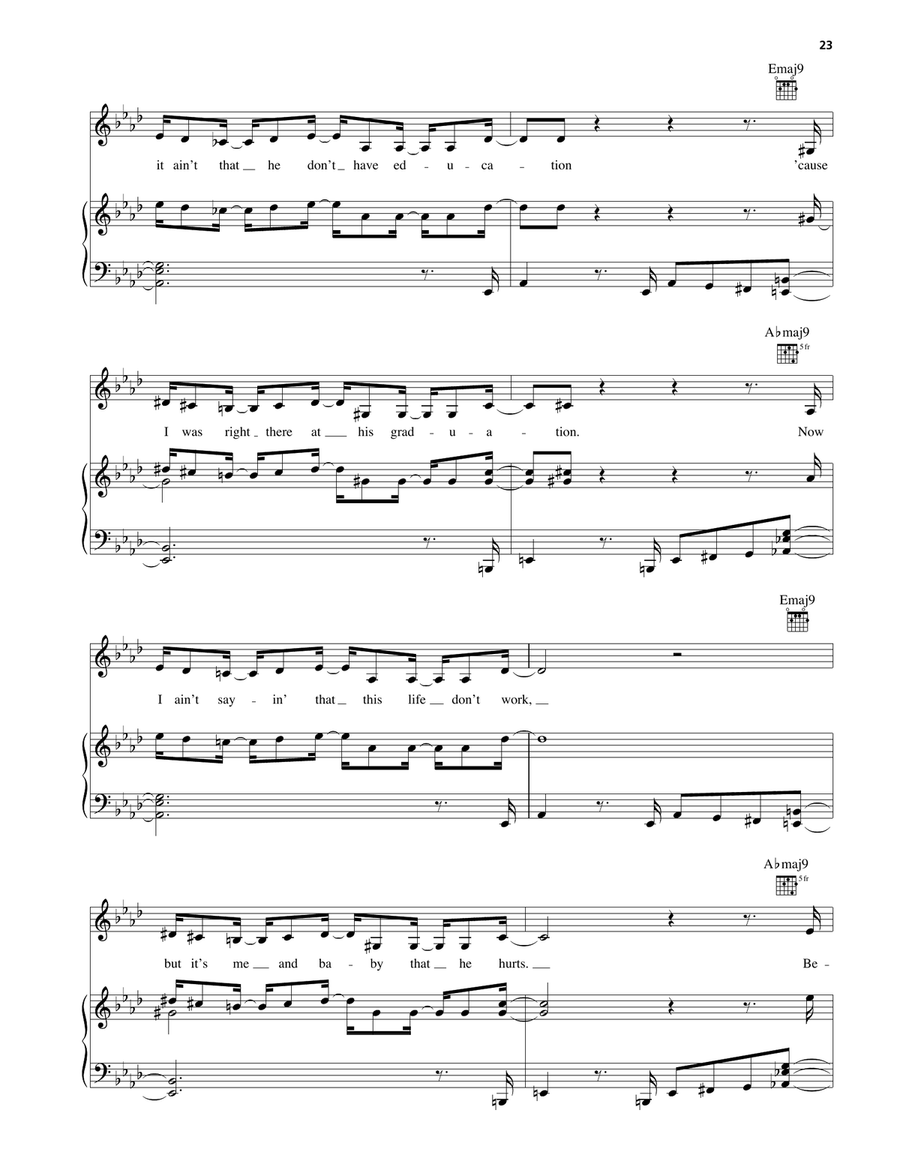 Other Side Of The Game Other Side Of The Game Piano, Vocal, Guitar scores gallery preview page 5