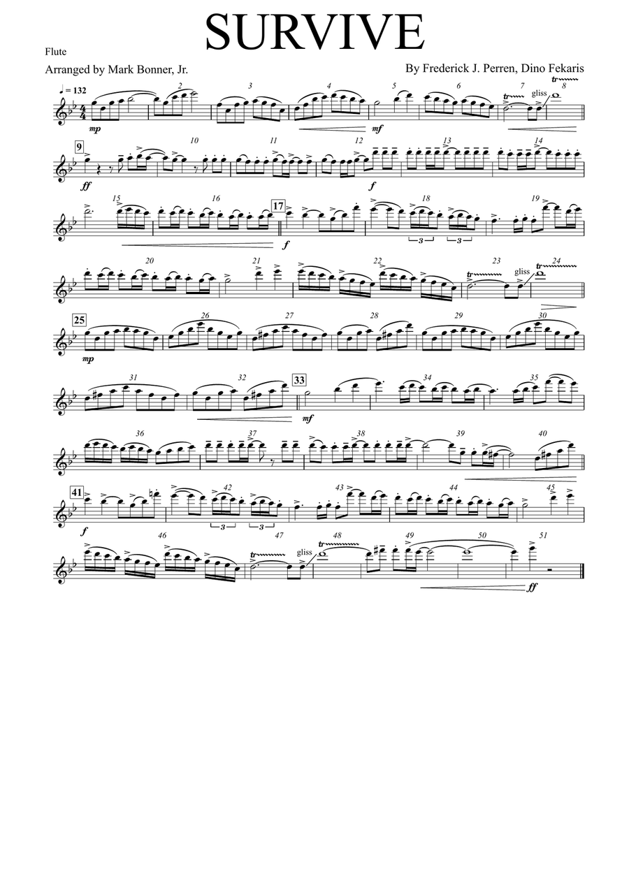 I Will Survive Marching Band scores gallery preview page 6
