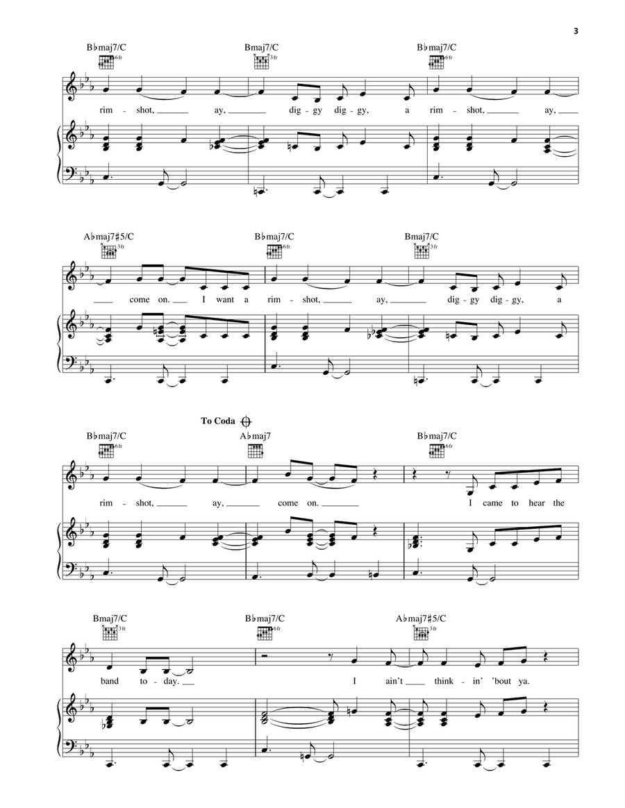 Rim Shot (Intro) Rim Shot (Intro) Piano, Vocal, Guitar scores gallery preview page 2