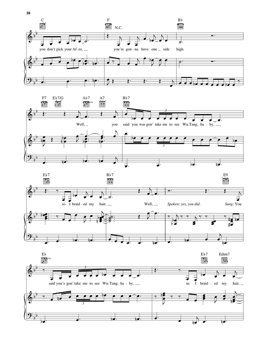 Afro (Freestyle Skit) Afro (Freestyle Skit) Piano, Vocal, Guitar scores gallery preview page 2