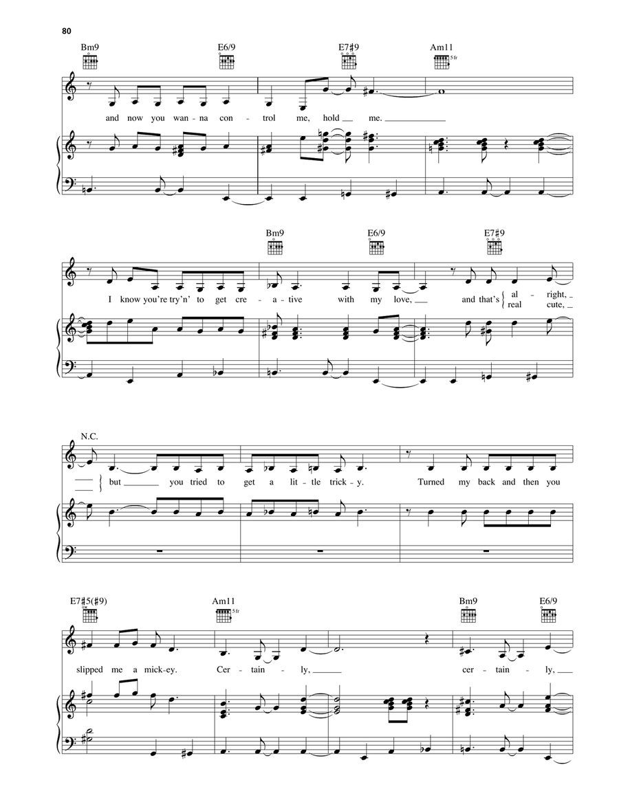 Certainly (Flipped It) Certainly (Flipped It) Piano, Vocal, Guitar scores gallery preview page 4