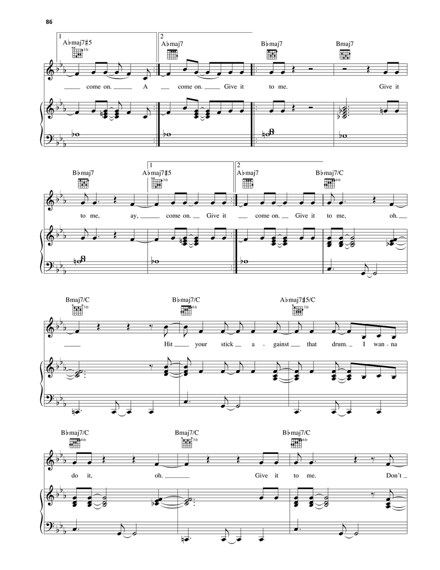 Rim Shot (Outro) Rim Shot (Outro) Piano, Vocal, Guitar scores gallery preview page 2