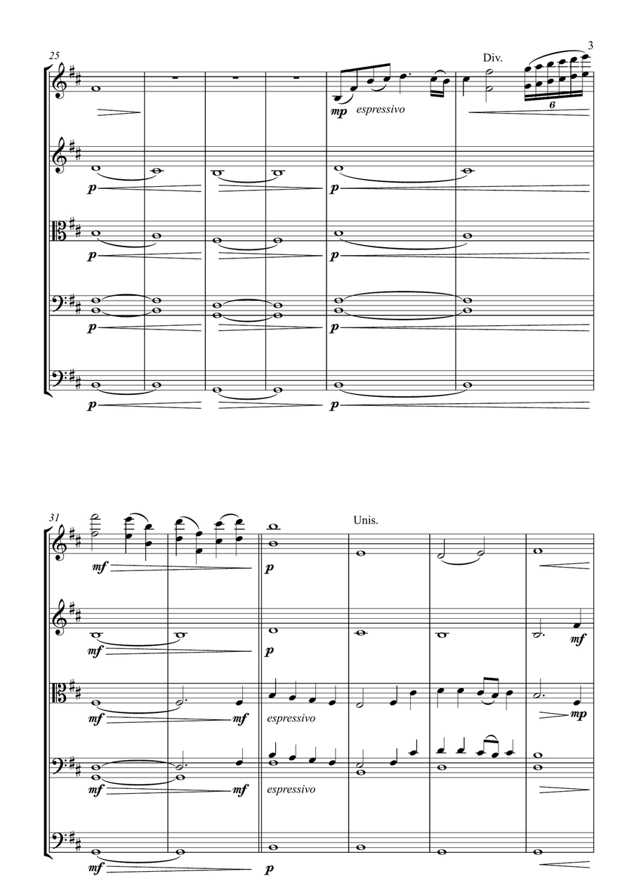 O Sacred Head Surrounded O Sacred Head Surrounded String Orchestra scores gallery preview page 3