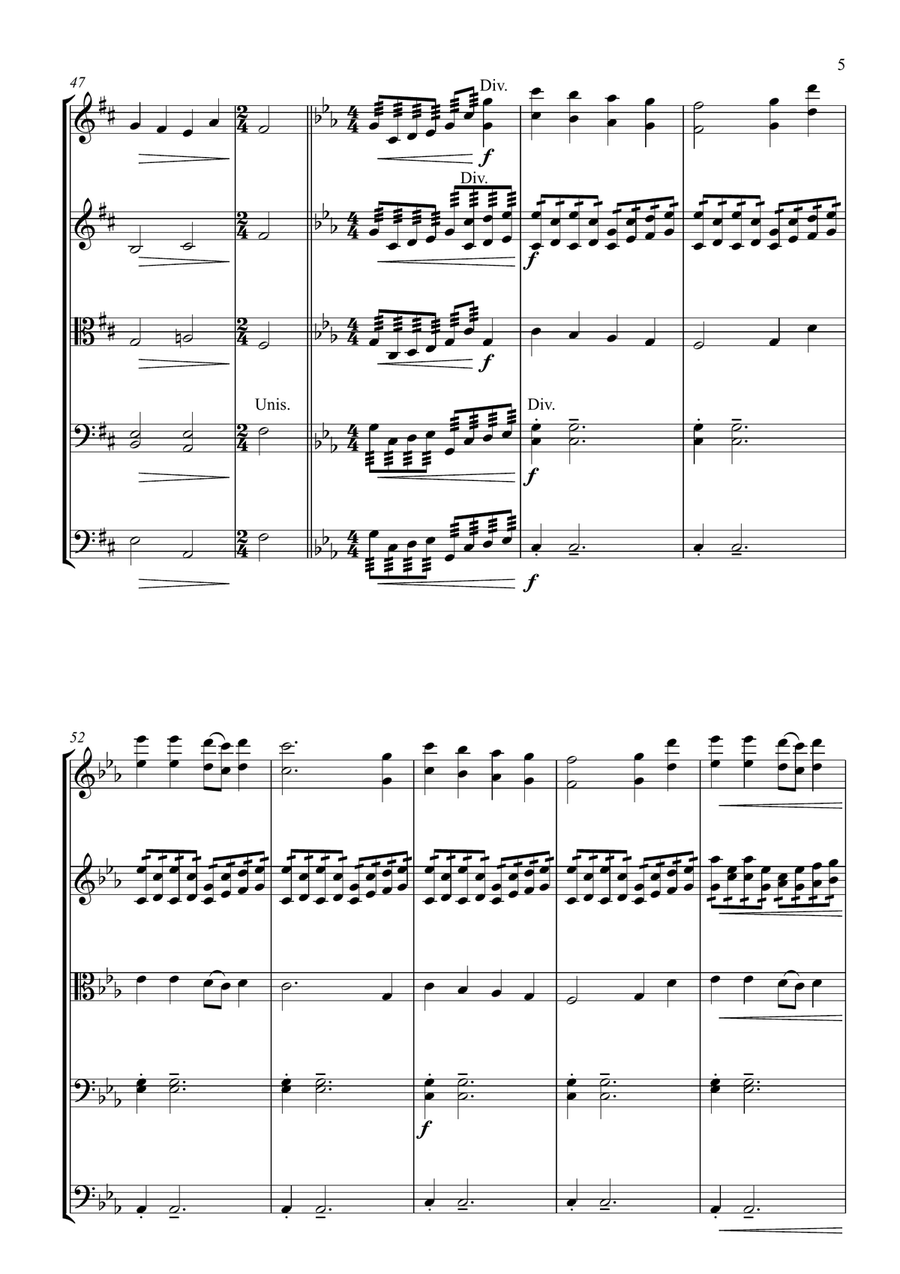 O Sacred Head Surrounded O Sacred Head Surrounded String Orchestra scores gallery preview page 5