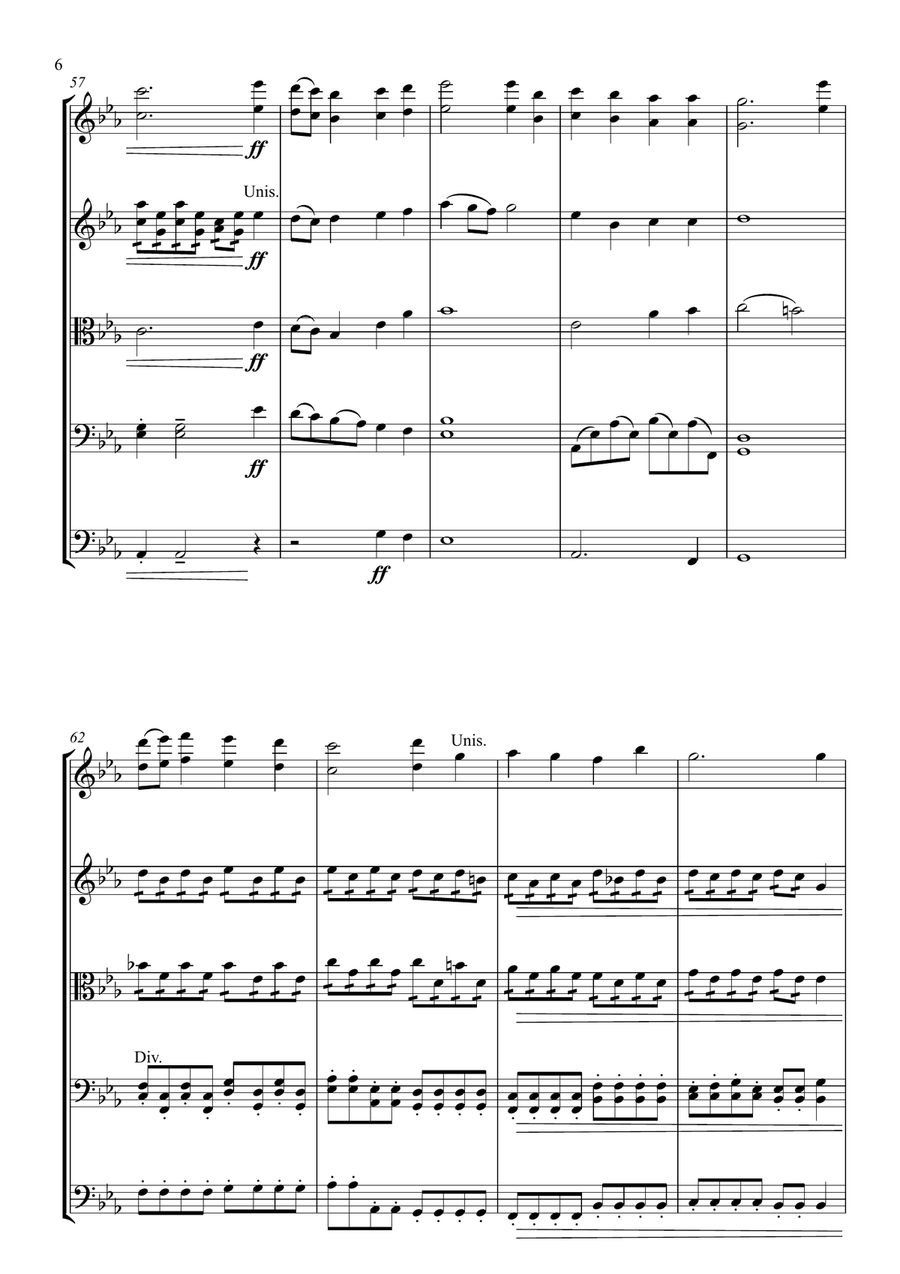 O Sacred Head Surrounded O Sacred Head Surrounded String Orchestra scores gallery preview page 6
