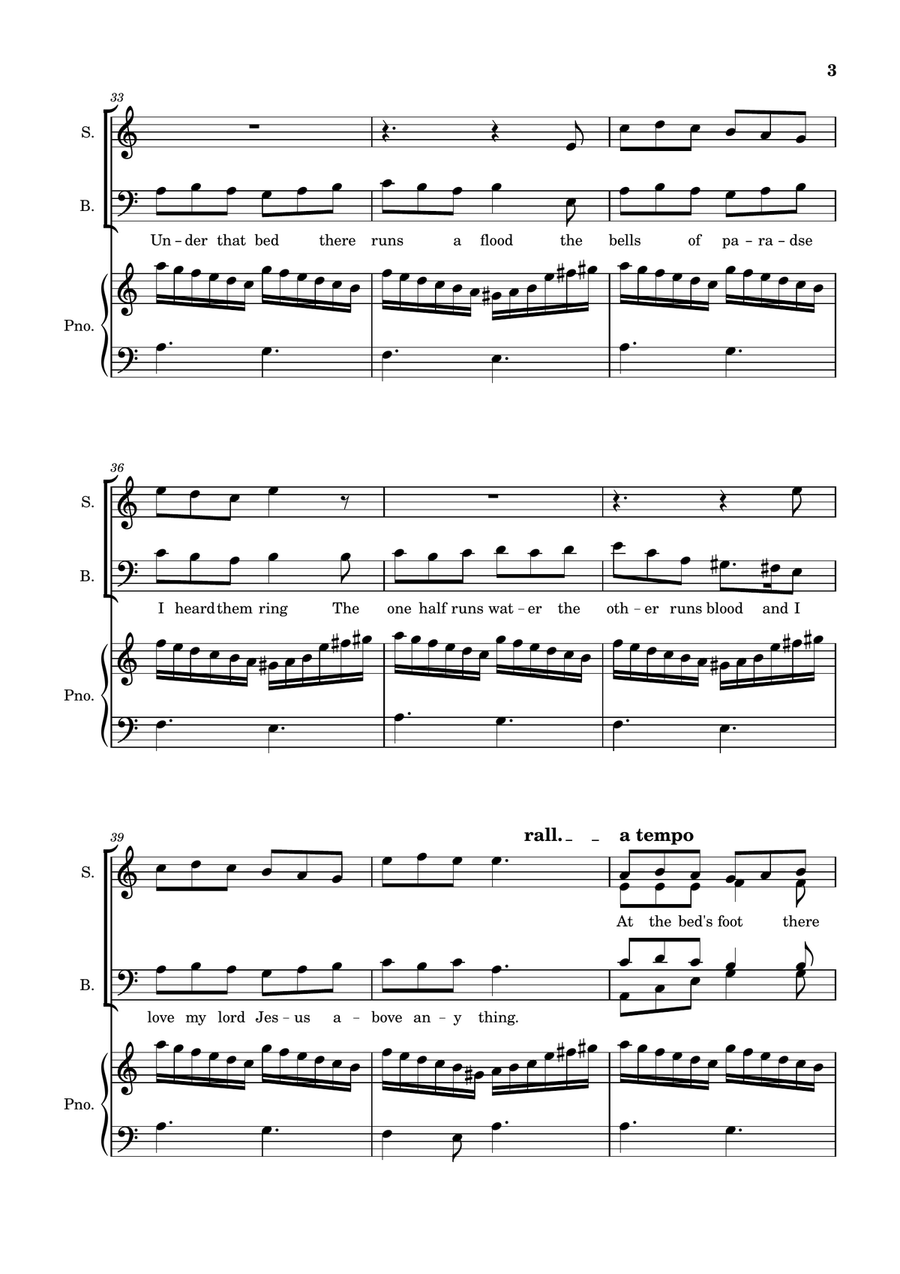 Down In Yon Forest Down In Yon Forest 4-Part scores gallery preview page 3