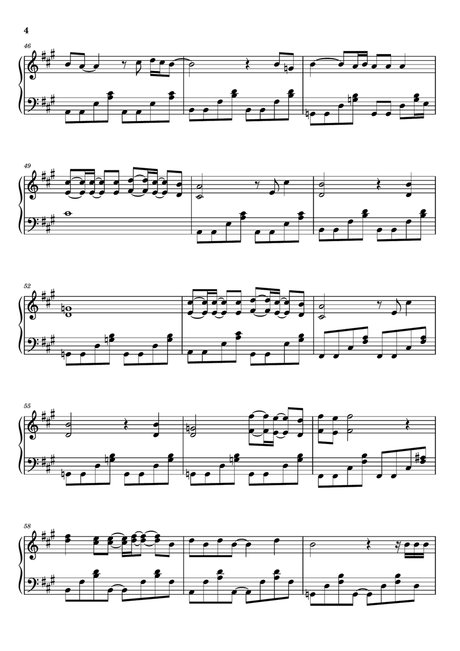 Quit Playing Games (With My Heart) Piano Solo scores gallery preview page 4