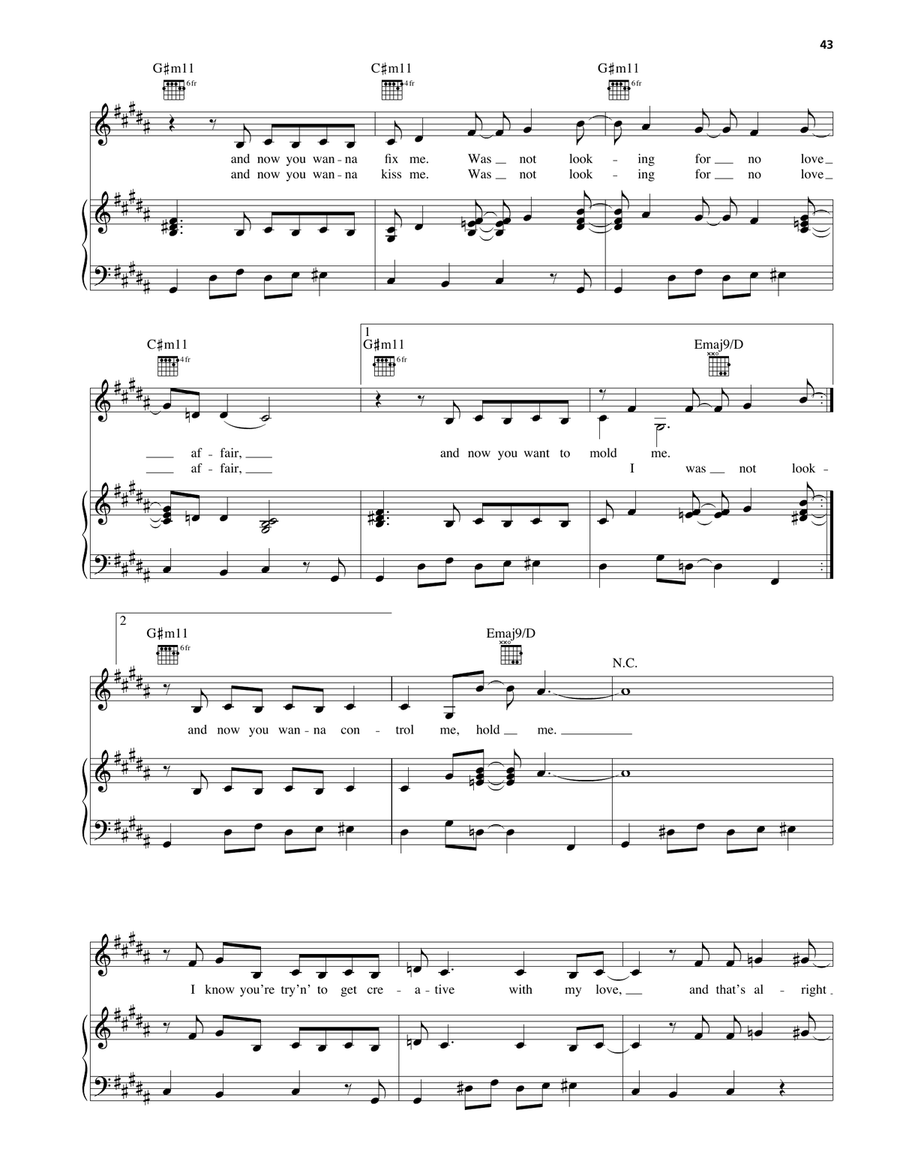 Certainly Certainly Piano, Vocal, Guitar scores gallery preview page 3