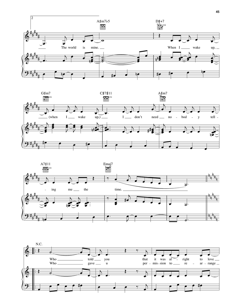 Certainly Certainly Piano, Vocal, Guitar scores gallery preview page 5