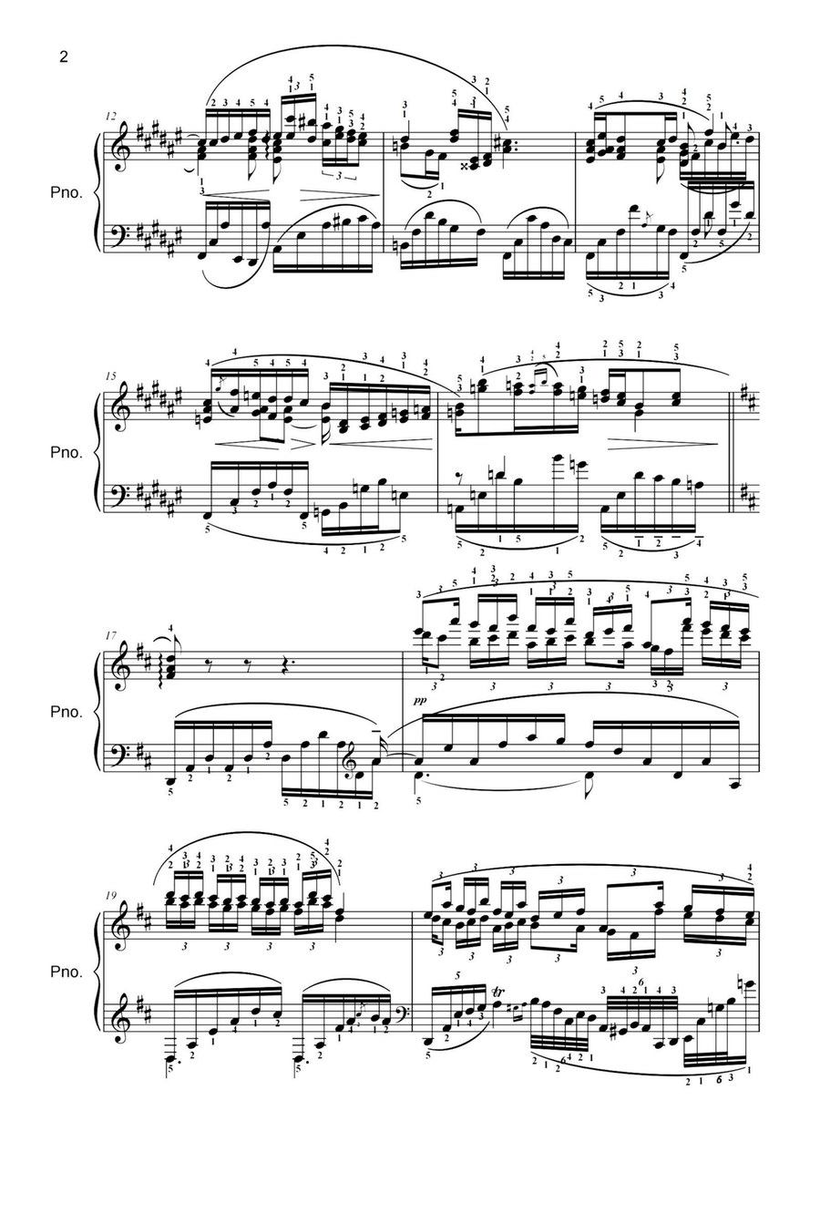 Barcarolle in F-Sharp Major Op·44 - Anatoly Lyadov Piano Solo scores gallery preview page 2