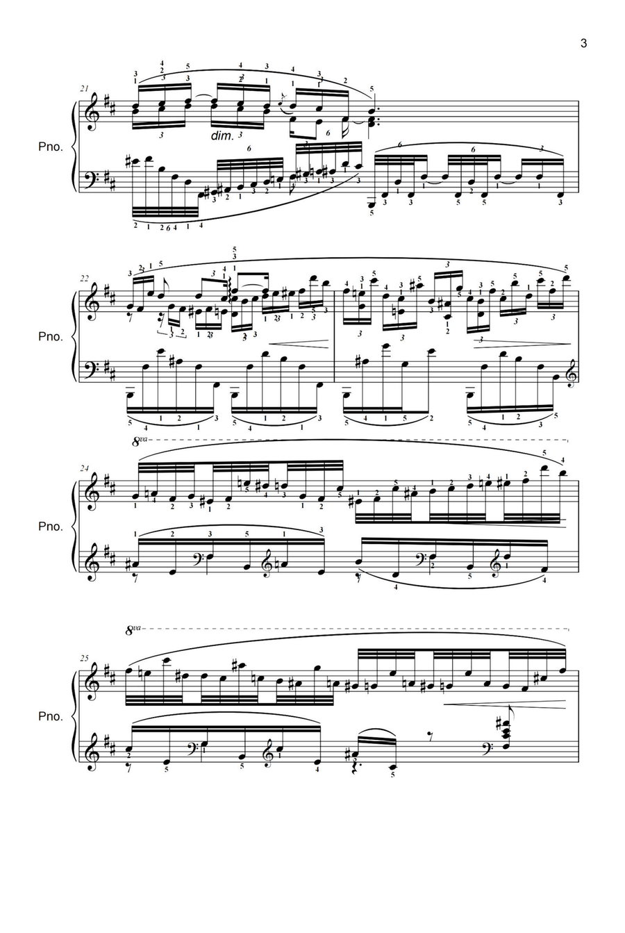 Barcarolle in F-Sharp Major Op·44 - Anatoly Lyadov Piano Solo scores gallery preview page 3