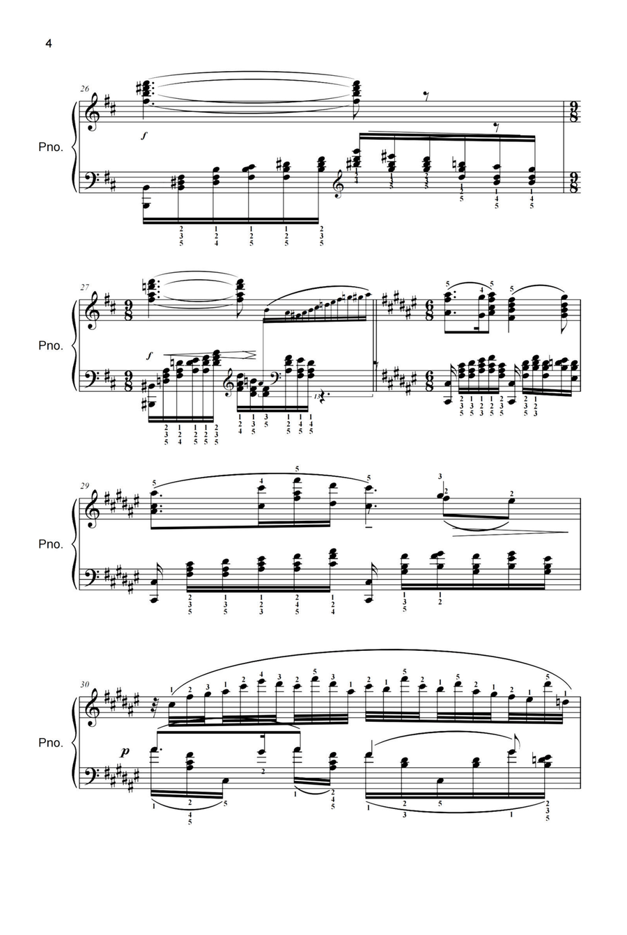 Barcarolle in F-Sharp Major Op·44 - Anatoly Lyadov Piano Solo scores gallery preview page 4