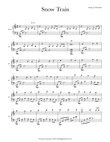Snow Train for Piano Solo