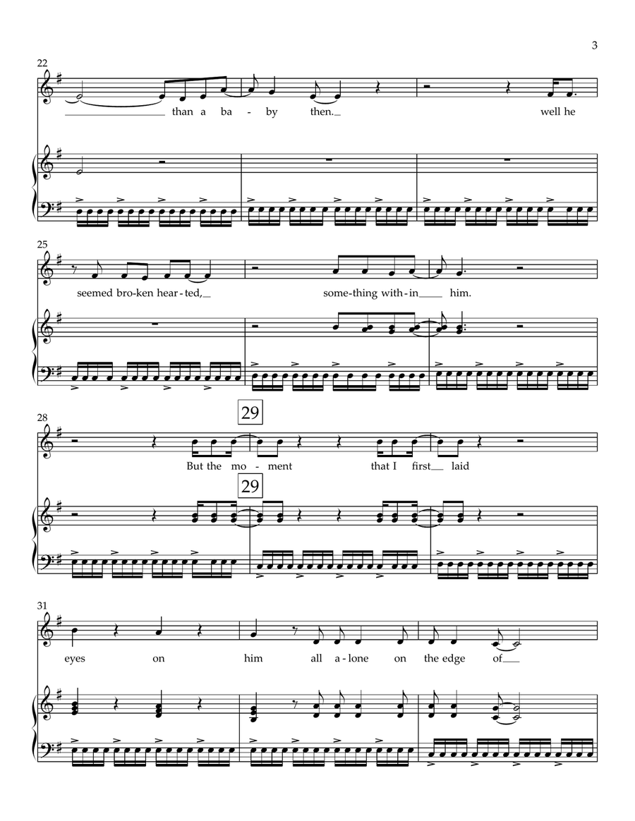Edge Of Seventeen Edge Of Seventeen Piano, Vocal scores gallery preview page 3
