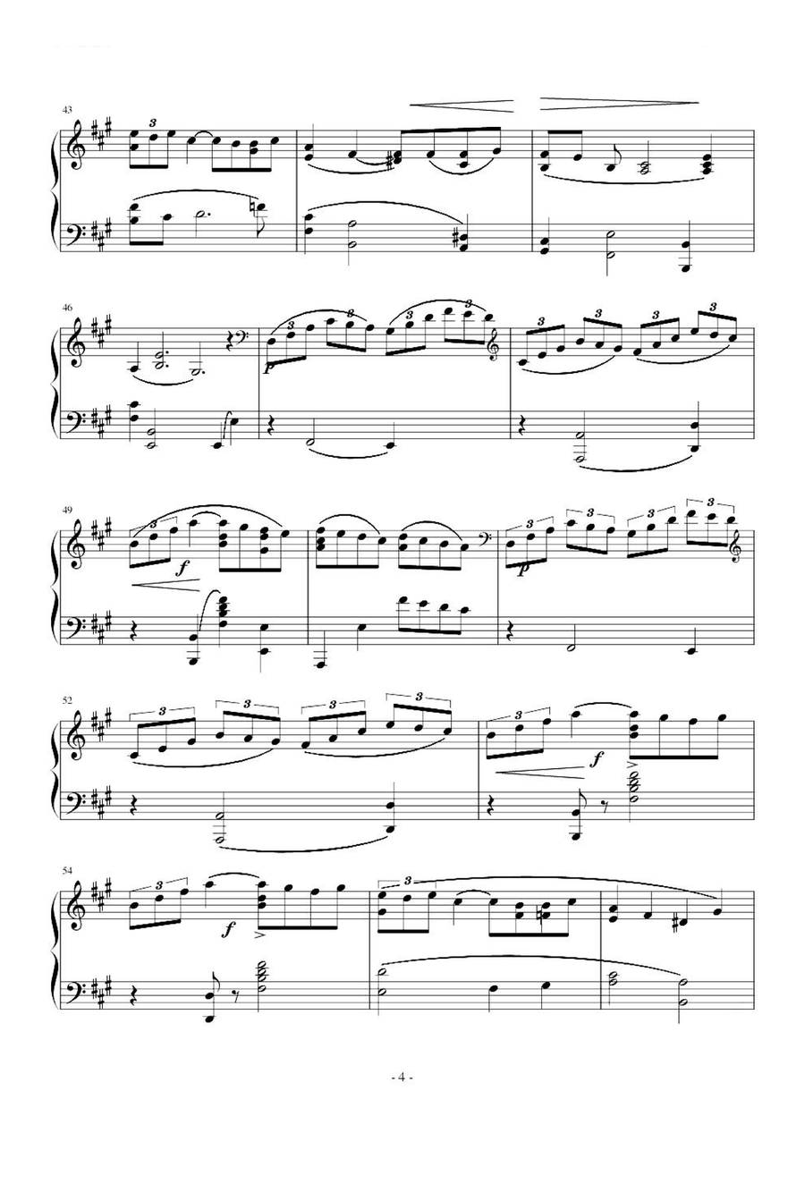 Arabesque - Claude Debussy Piano Solo scores gallery preview page 4