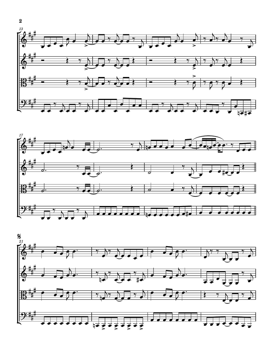 Fool For The City Fool For The City String Quartet scores gallery preview page 3