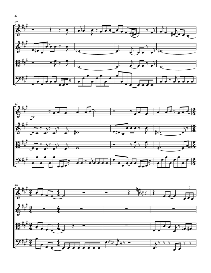 Fool For The City Fool For The City String Quartet scores gallery preview page 5