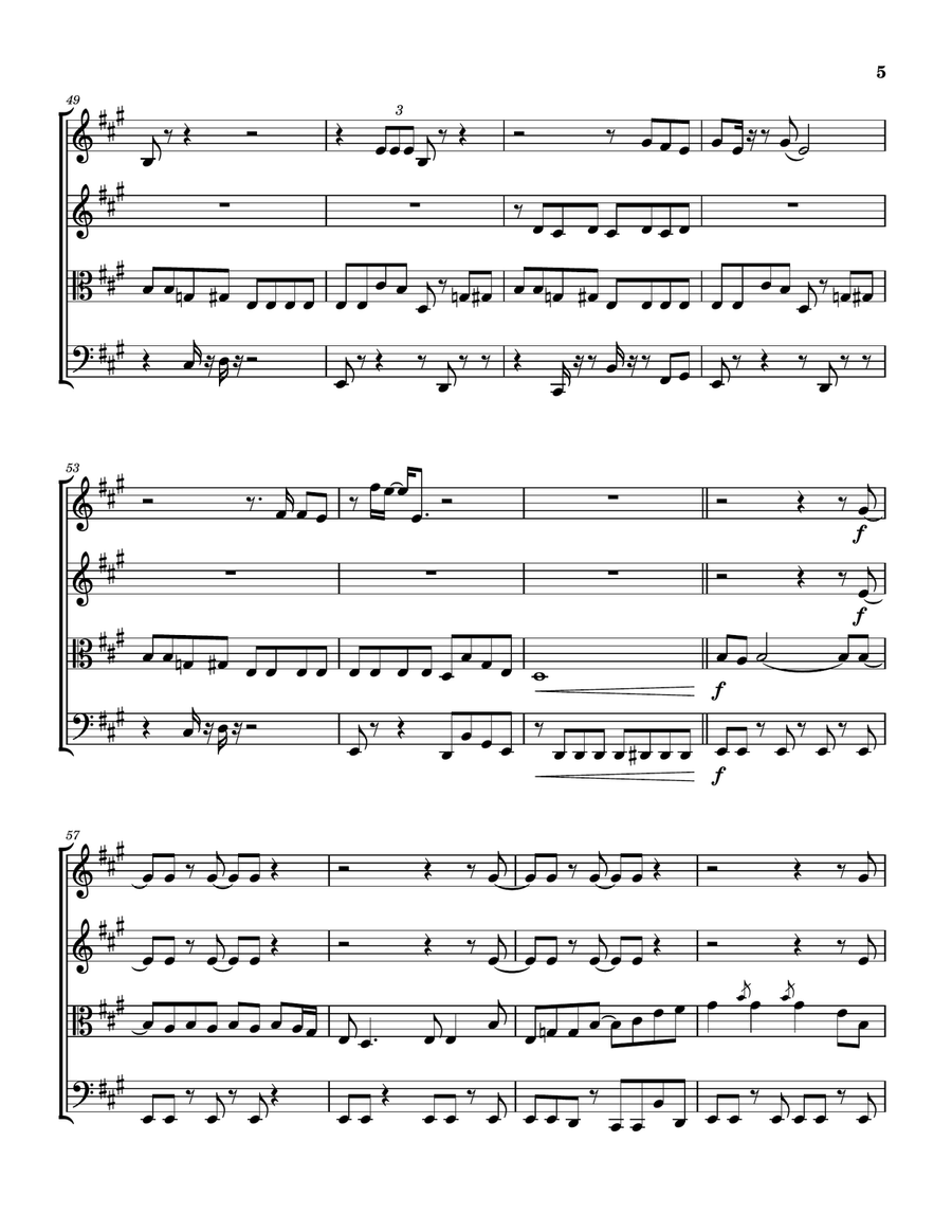 Fool For The City Fool For The City String Quartet scores gallery preview page 6