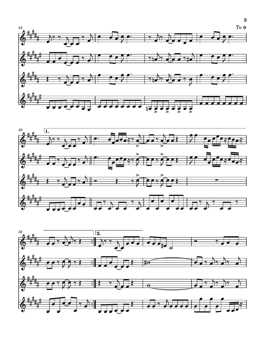 Fool For The City Saxophone Quartet scores gallery preview page 4