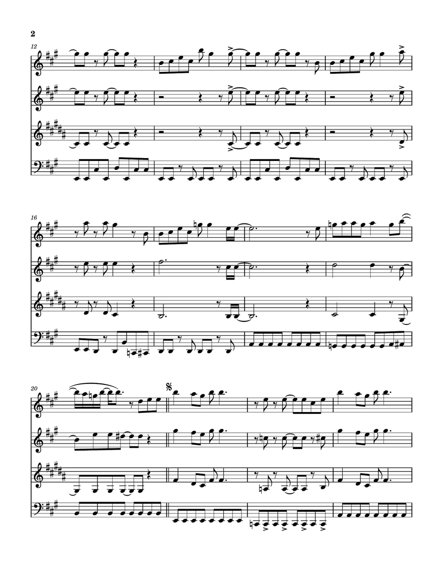 Fool For The City Fool For The City Woodwind Quartet scores gallery preview page 3