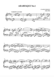 ARABESQUE No 1 - Claude Debussy