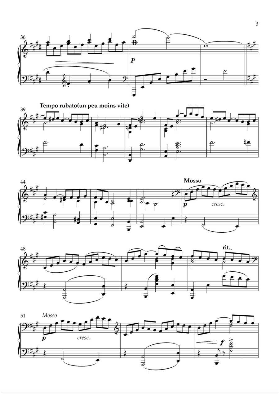 ARABESQUE No 1 - Claude Debussy Piano Solo scores gallery preview page 3
