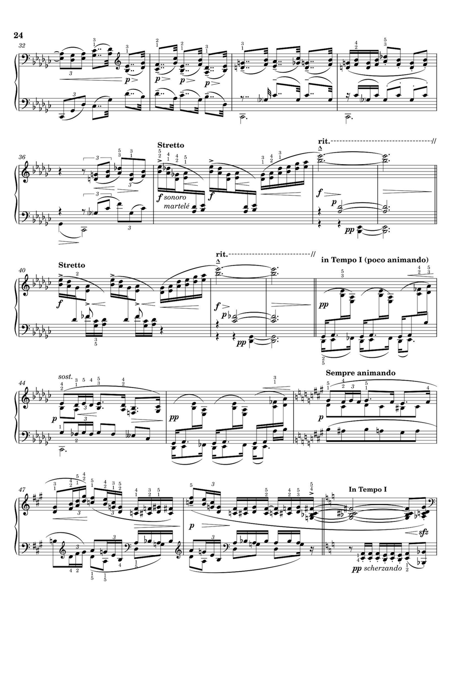 DOUZE ÉTUDES Pour les Quartes - Claude Debussy Piano Solo scores gallery preview page 3