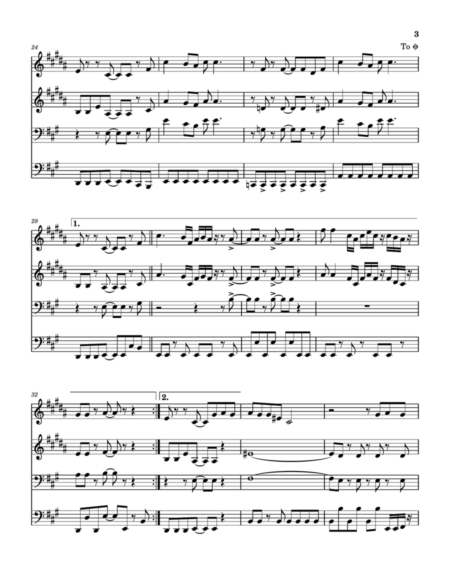 Fool For The City Fool For The City Brass Quartet scores gallery preview page 4