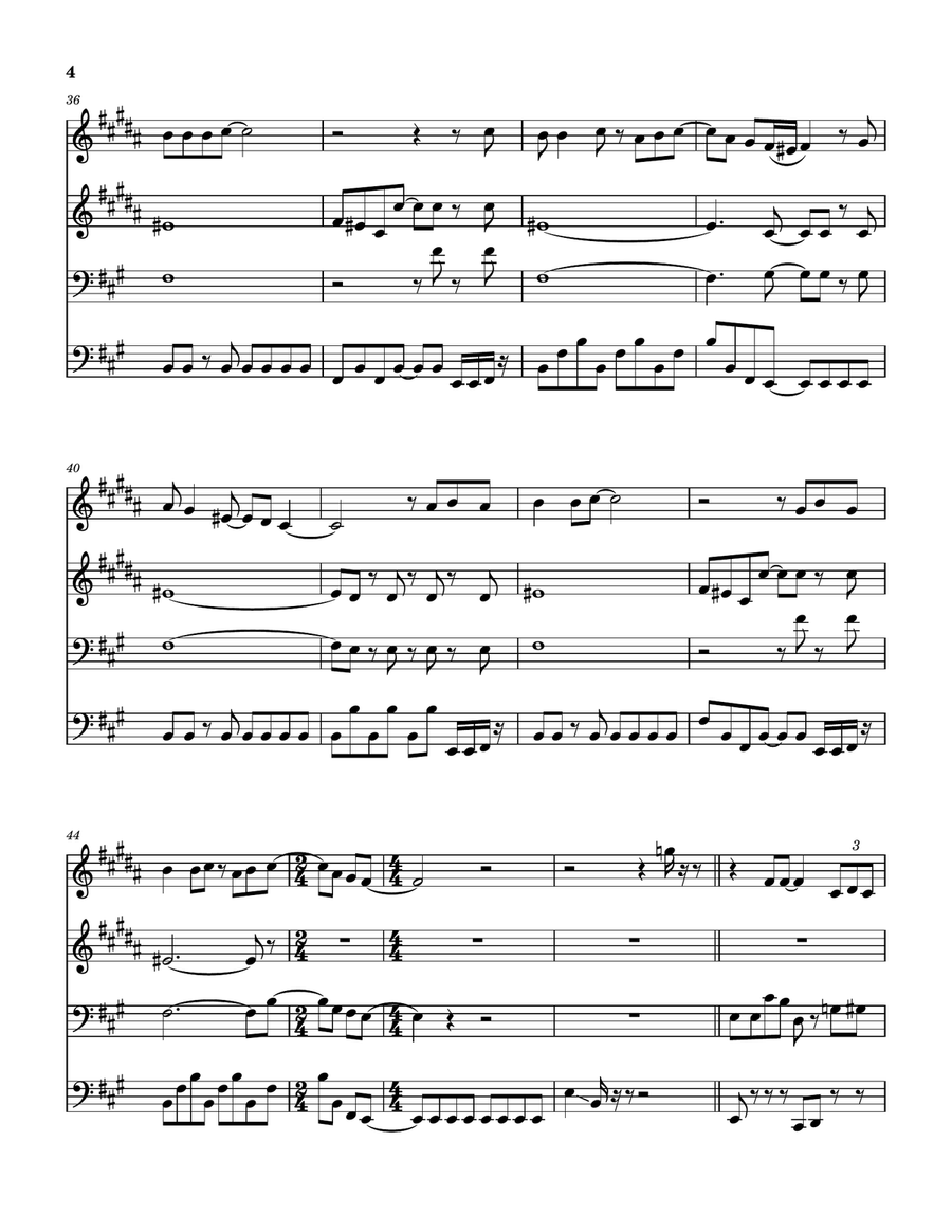 Fool For The City Fool For The City Brass Quartet scores gallery preview page 5