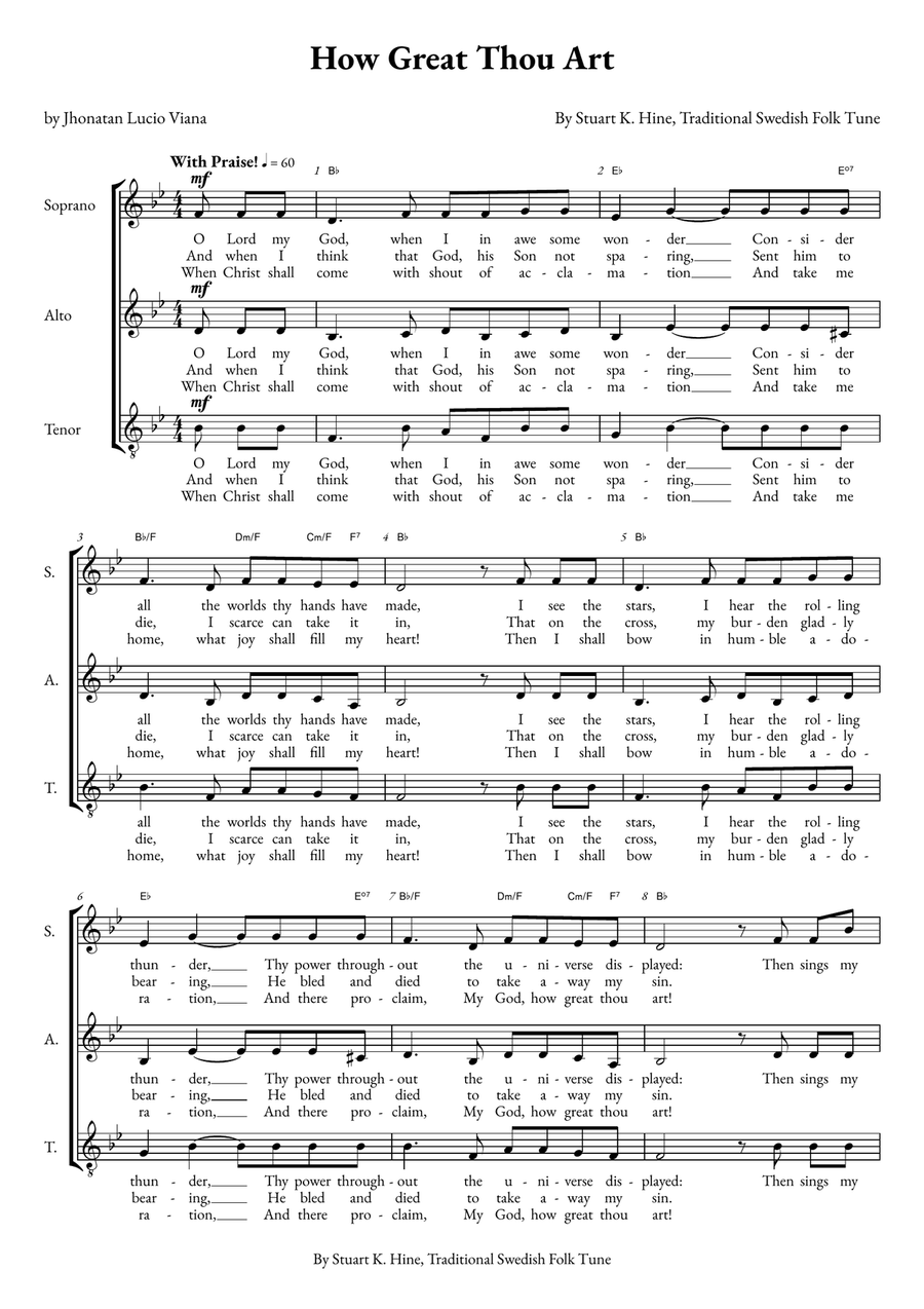 How Great Thou Art How Great Thou Art SAT scores gallery preview page 1