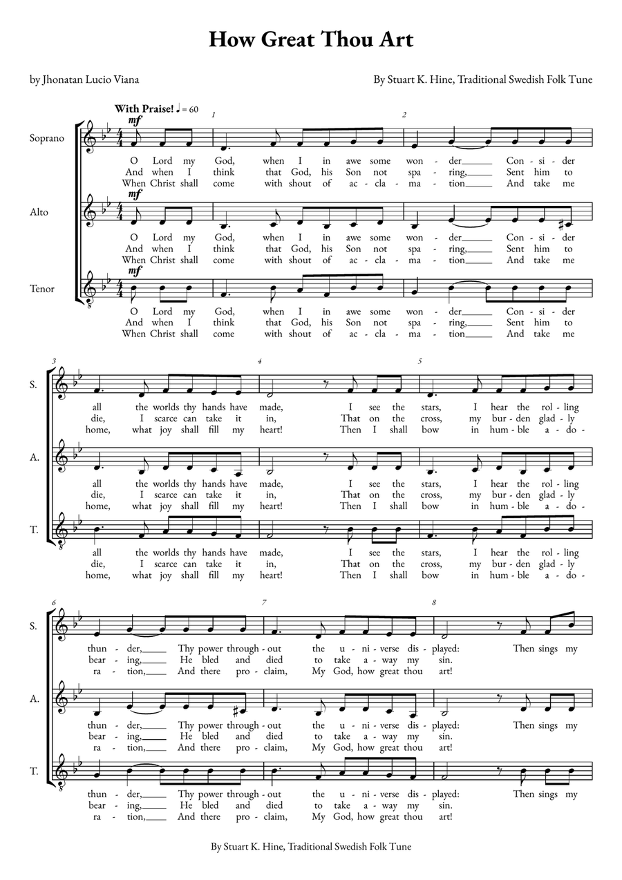 How Great Thou Art How Great Thou Art SAT scores gallery preview page 1