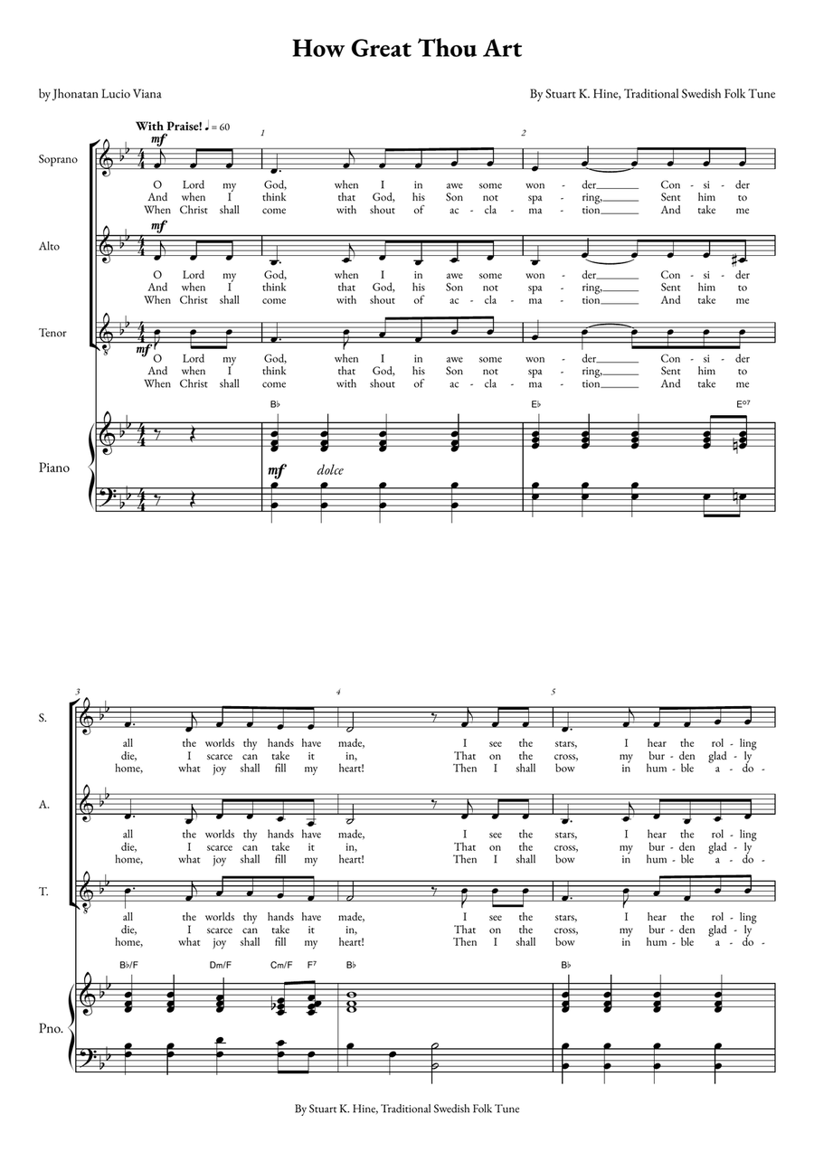 How Great Thou Art How Great Thou Art SAT scores gallery preview page 1