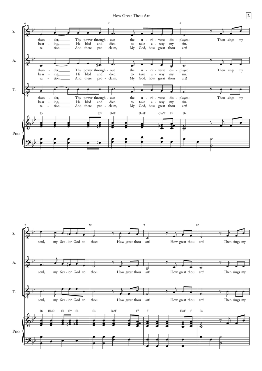How Great Thou Art How Great Thou Art SAT scores gallery preview page 2