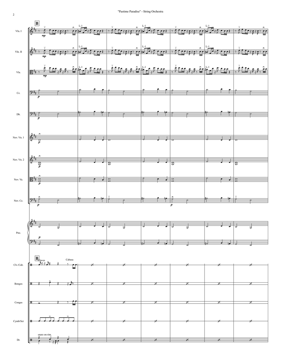 Pastime Paradise String Orchestra scores gallery preview page 2