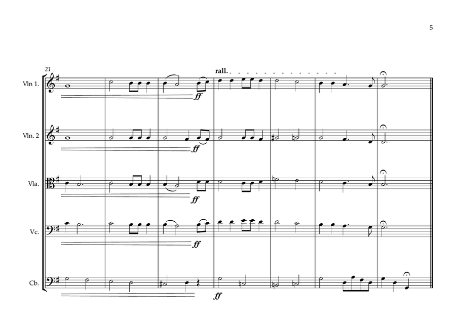 Solomon Islands National Anthem for String Orchestra String Orchestra scores gallery preview page 5