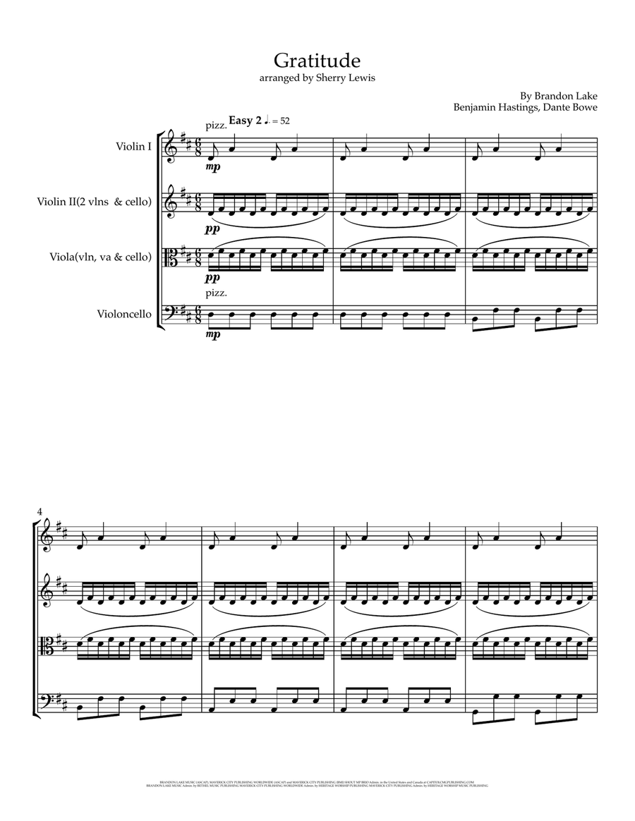 Gratitude Gratitude String Trio scores gallery preview page 2