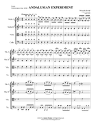 Andalusian Experiment - String Quartet (Score & parts) String Quartet scores gallery preview page 3