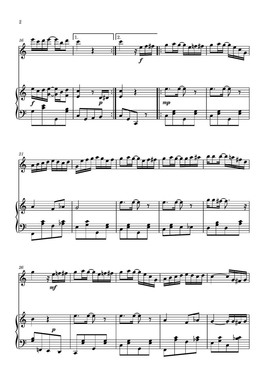 The Entertainer The Entertainer Flute Solo scores gallery preview page 2