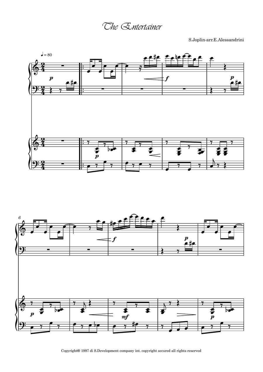 The Entertainer The Entertainer Piano Method scores gallery preview page 1