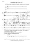 Christ Has Redeemed Us (for unison choir, handbells, chimes, glockenspiel, percussion, or others)