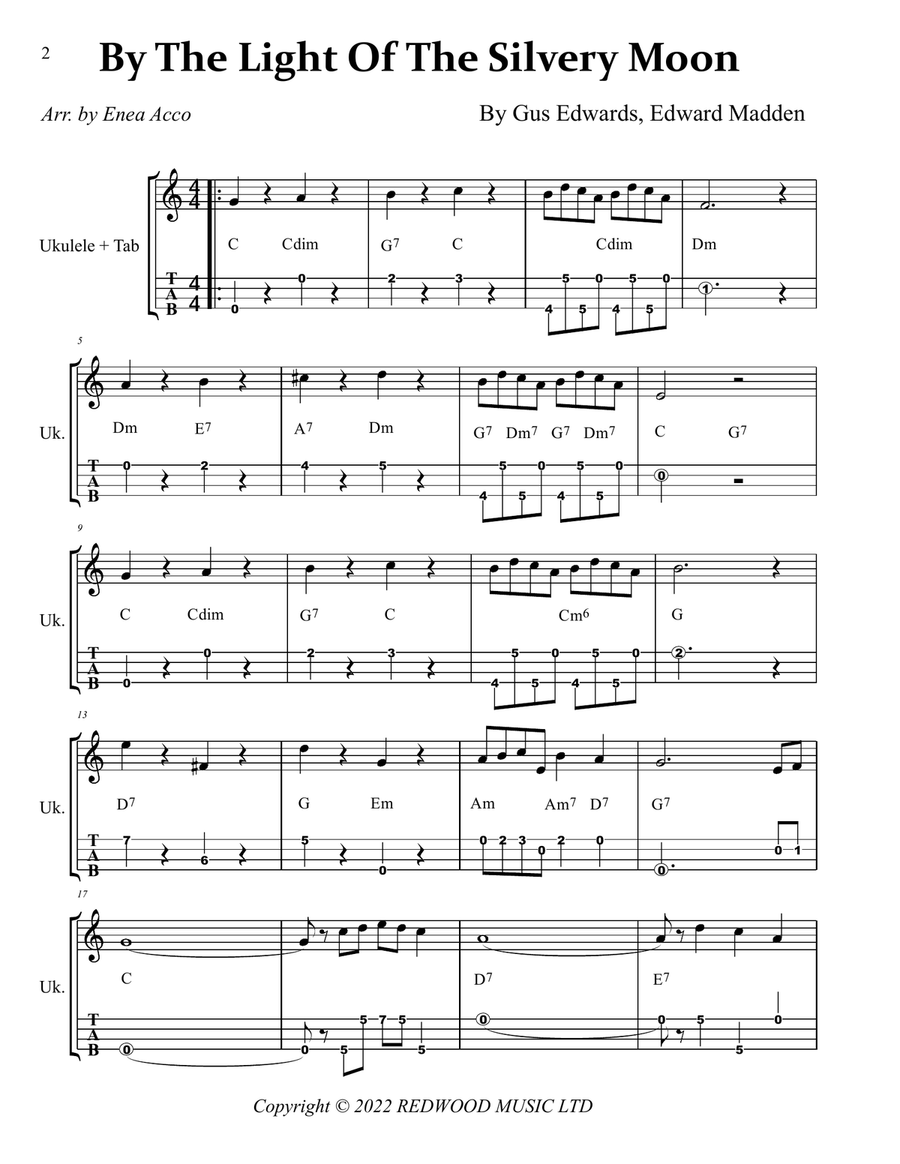 By The Light Of The Silvery Moon Piano scores gallery preview page 2