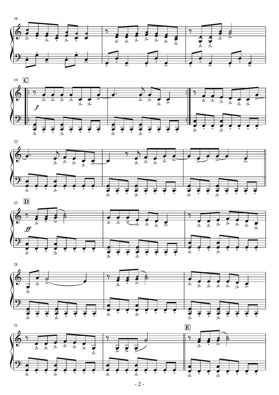We Know The Way Easy Piano scores gallery preview page 2