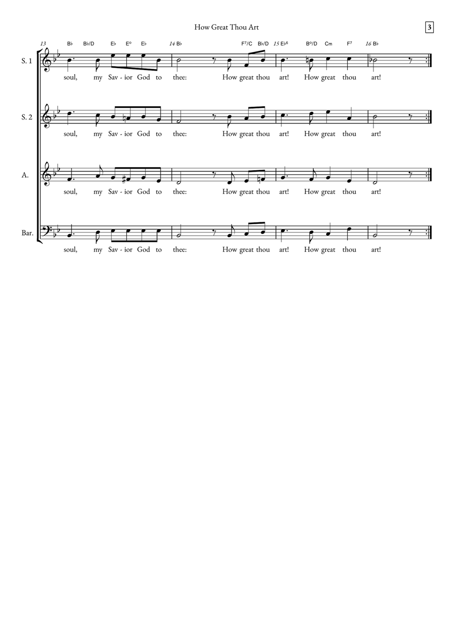 How Great Thou Art How Great Thou Art Choir scores gallery preview page 3