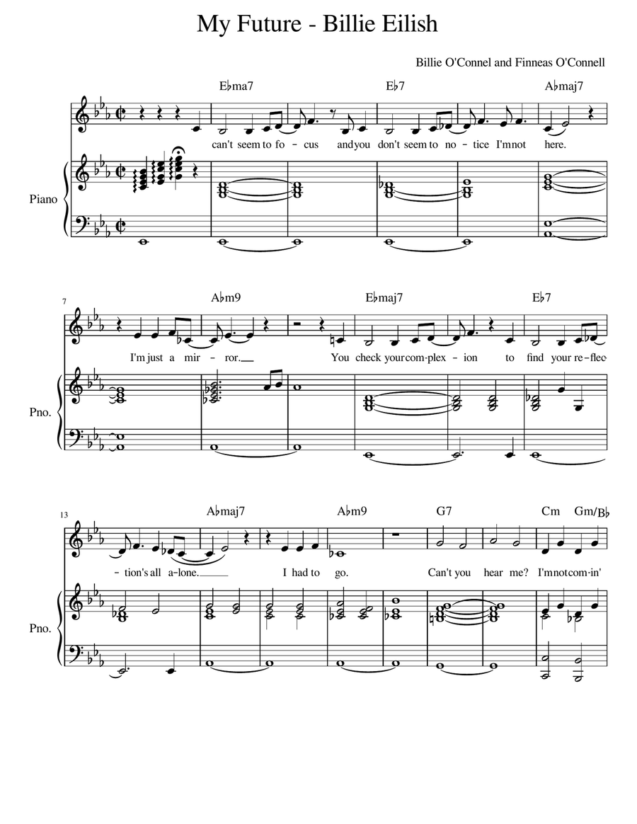 My Future My Future A Cappella scores gallery preview page 1
