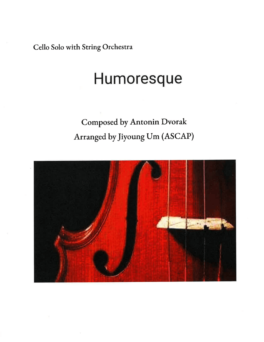 Humoresque (Cello solo with String Orchestra) Chamber Music scores gallery preview page 1