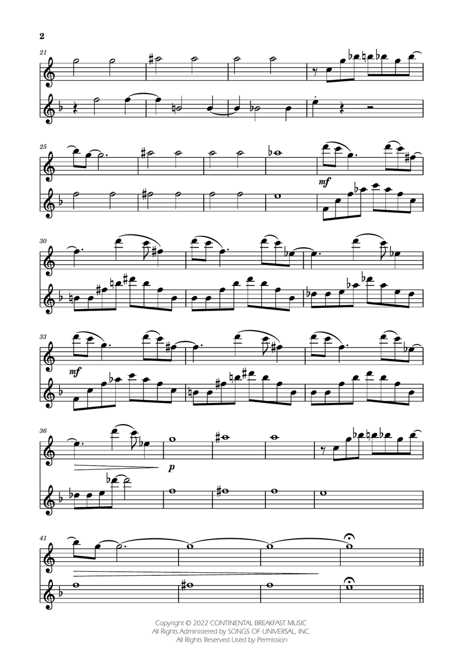 Severance - Main Title Theme Flute Duet scores gallery preview page 2